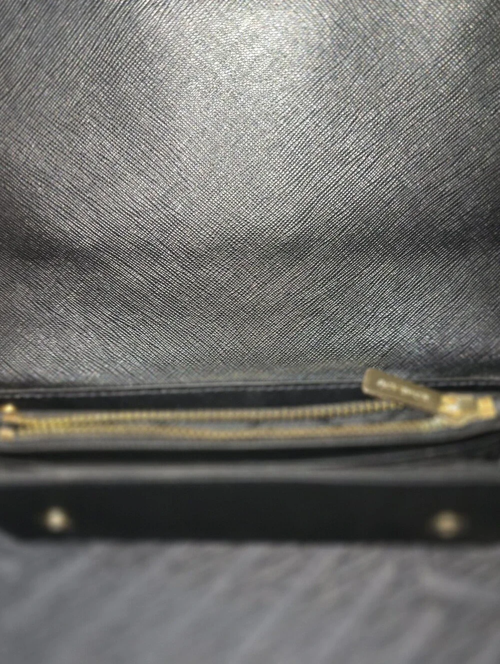 Michael Kors Black Crossbody Bag with Gold Chain Strap